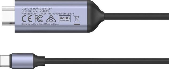 Produktbild Unitek V1423A Adapter ist USB-C - HDMI 2.1 8K60Hz 1,8 m (1.80 m, HDMI)