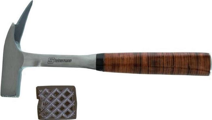Immagine prodotto BRW Martello per tetti forgiato, con impugnatura in pelle (600 g)