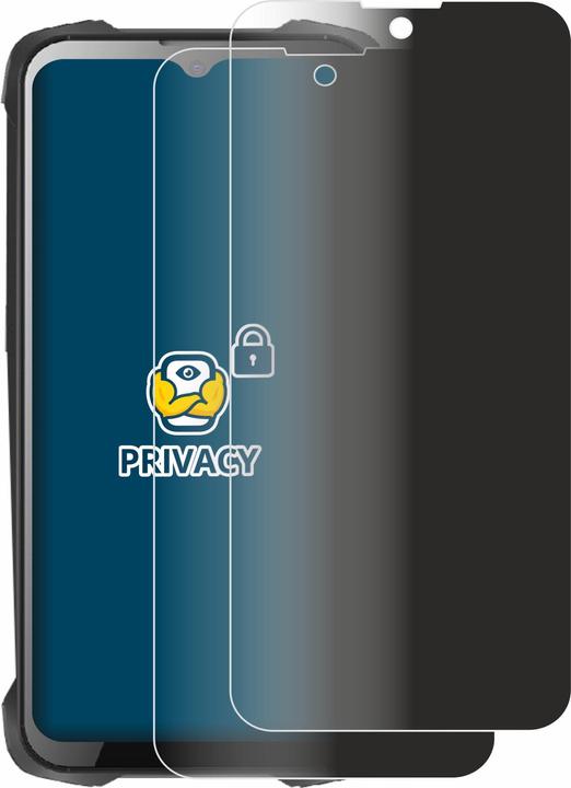 Productafbeelding BROTECT Anti-spionnetje privacyfolie Beschermfolie tegen blauw licht (2 Stuk, Cubot King Kong 9)