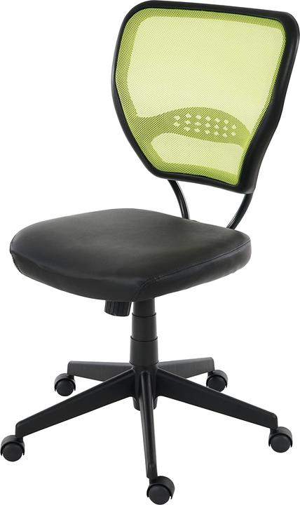 Produktbild Swisshandel24 Profi-Bürostuhl Seattle, Chefsessel Drehstuhl, 150kg belastbar, Kunstleder - grün ohne Armlehnen