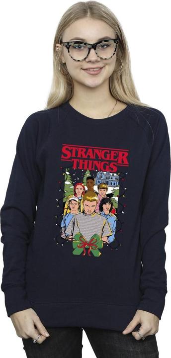 Produktbild Netflix Stranger Things Christmas Poster Sweatshirt (M)