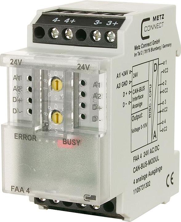 Actual product image Metz Connect FAA 4 24 V AC/DC CAN