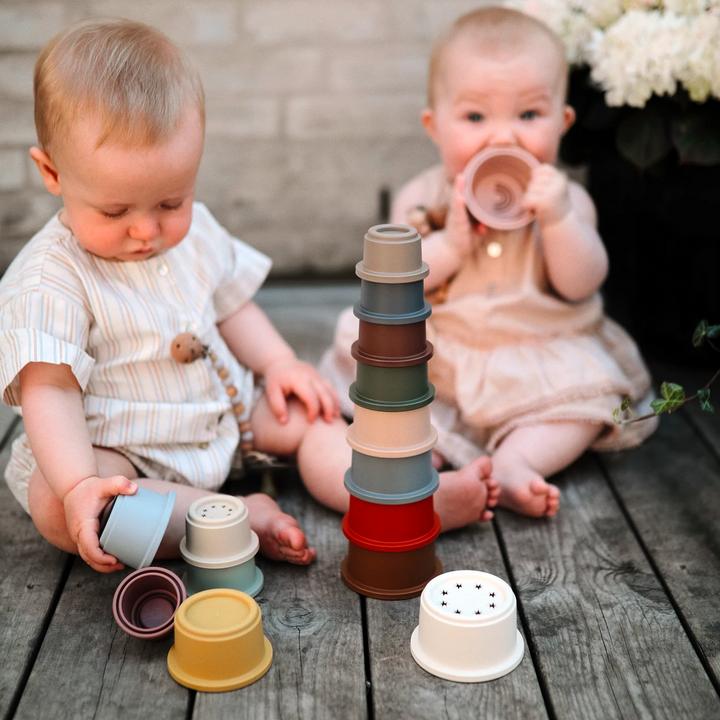 Actual product image Mushie Stacking tower