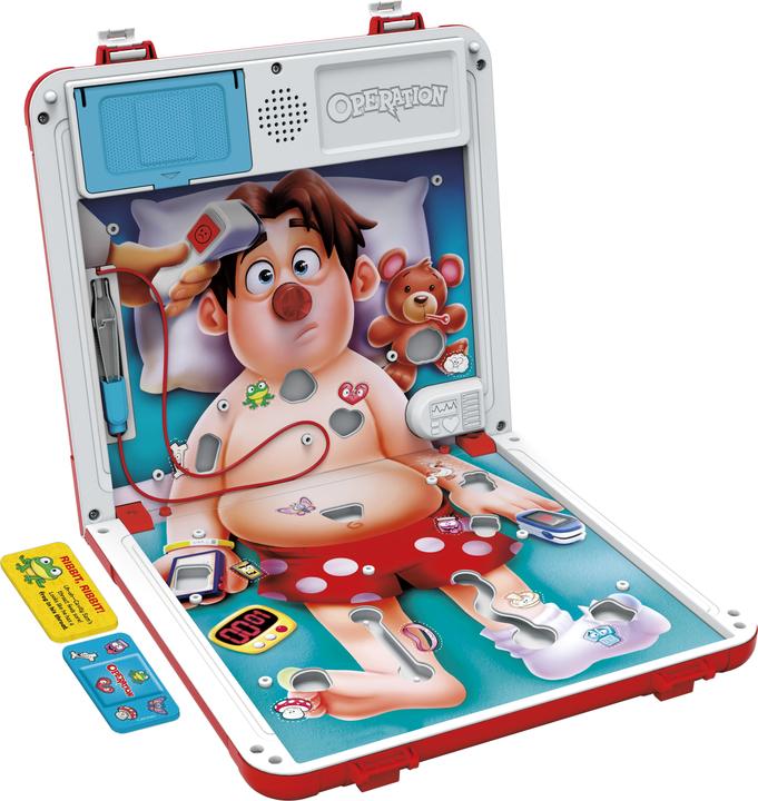 Actual product image Hasbro Gaming Classic Operation Refresh Dr Bibber (German)