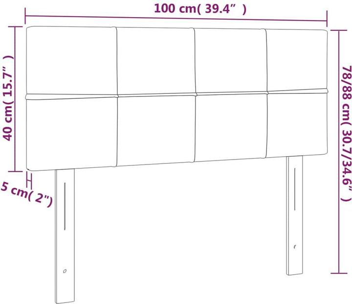 Produktbild VidaXL Adaline (100 x 5 x 88 cm)