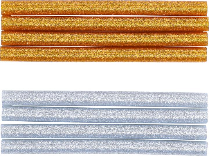 Actual product image BGS Glue Sticks gold/silver metallic Ø 11 mm, 150 mm 8 pcs.