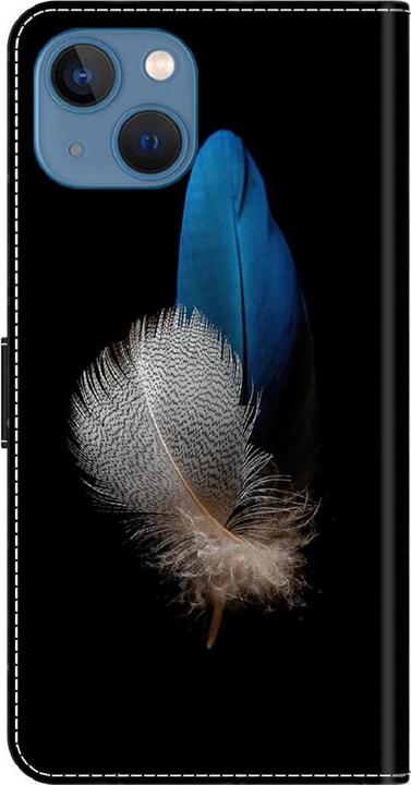 Image du produit Art iPhone 15 Livre Etui avec porte-carte Plume (Apple iPhone 15)