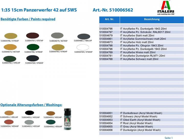 Image du produit 1:35 Lance-roquettes 15cm 42 sur SWS
