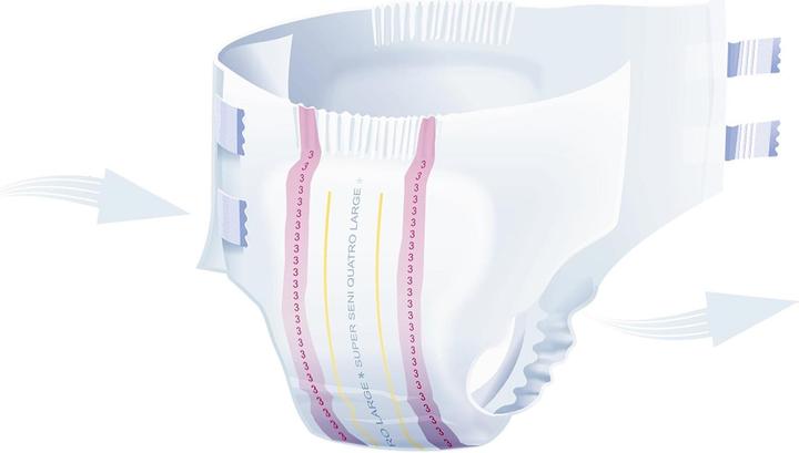 Immagine prodotto Seni Quatro Windelhosen XL atmungsaktiv Hüftumfang 130-170cm 9 Tropfen (10 x, Grande vantaggio)