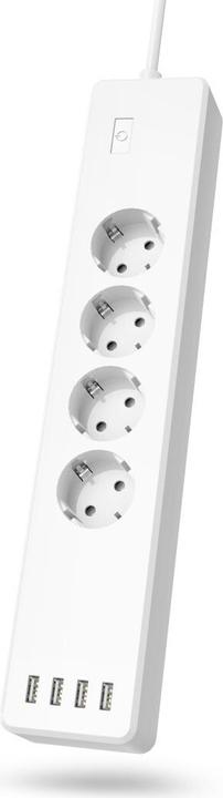 Immagine prodotto Hama Presa Smart WLAN a 4 vie, commutabile individualmente, protezione da sovraccarico, 4xUSB (4 x, USB, 1.70 m)