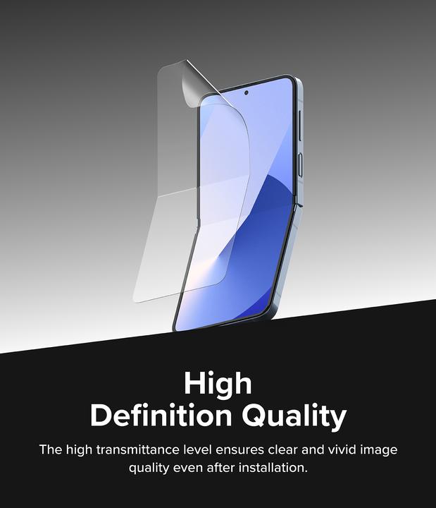 Actual product image Ringke Screen Protector for Galaxy Z Flip 6 DUAL EASY FILM 2 pack (2 Piece, Samsung Galaxy Z Flip6)