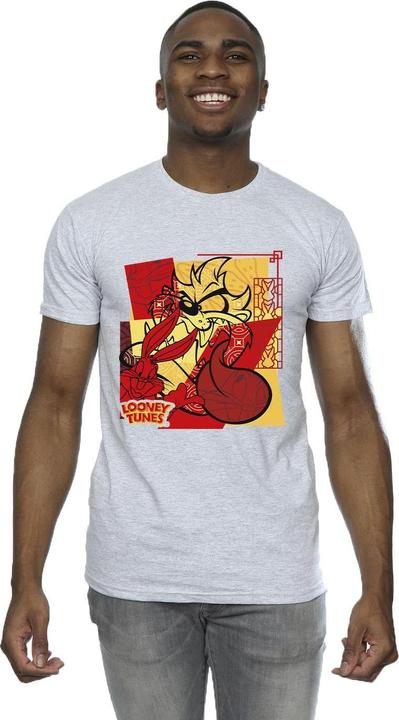 Image du produit Looney Tunes - T-shirt TAZ BUGS RABBIT NEW YEAR - Homme (L)