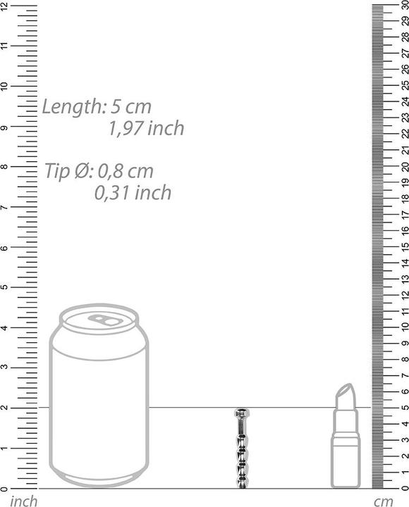 Produktbild Ouch! Urethral Sounding - Metal Plug - 8mm