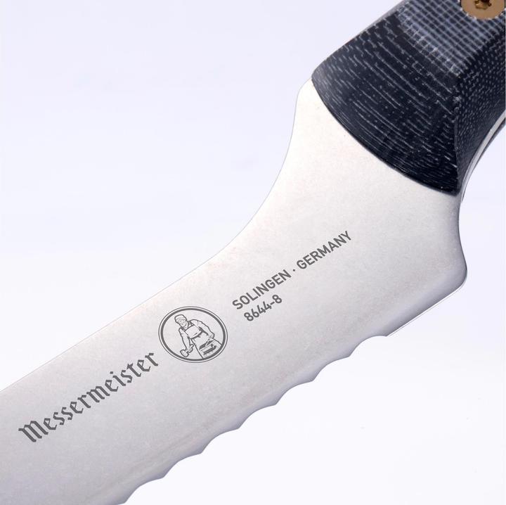 Image du produit Messermeister Couteau à pain Custom 20 cm, Gris/Noir (20 cm)