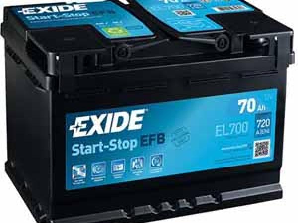 Actual product image Exide Start-Stop EFB (12 V, 70 Ah, 720 A)