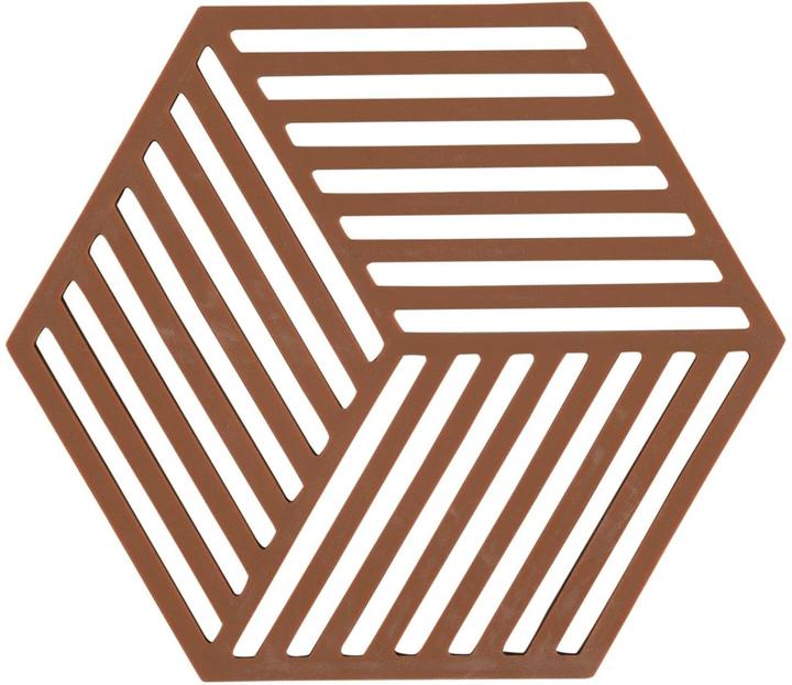 Zone Denmark Sottopentola esagonale marrone scuro (1 x, Pan coaster)