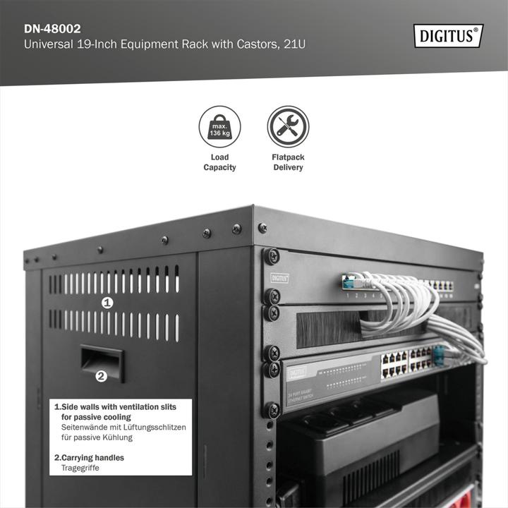 Immagine prodotto Digitus DN-48002 (21 HE, Rack da 19 pollici)