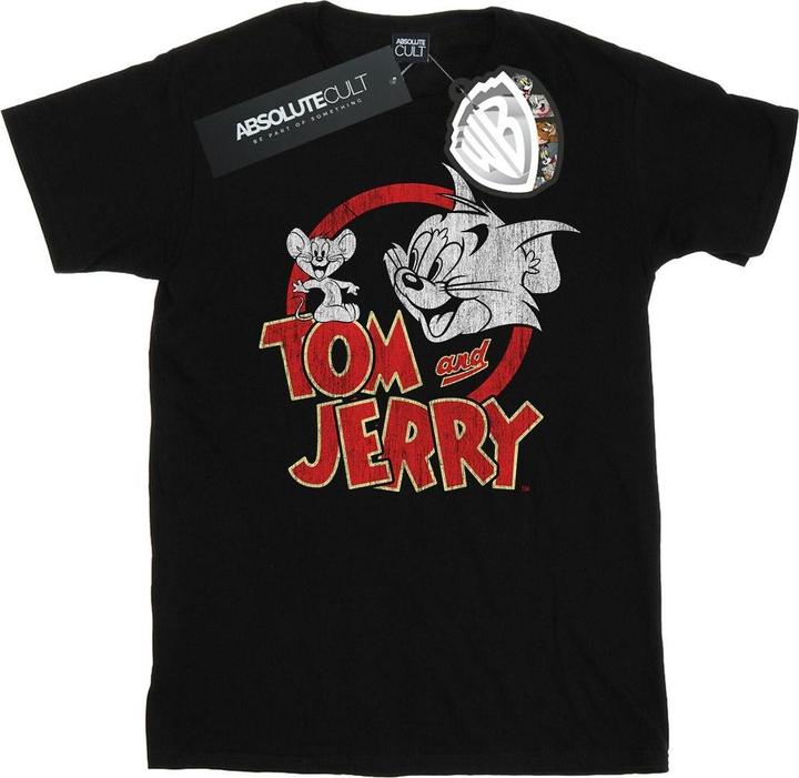 Image du produit Tom & Jerry - T-shirt DISTRESSED LOGO - Femme (M)