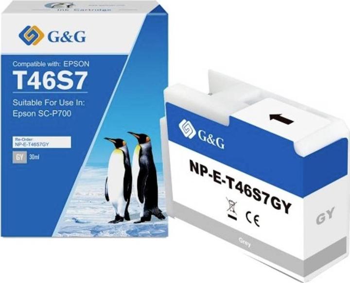 Produktbild G&G Nachfülltinte Kompatibel Grau NP-E-T46S7-GYGG