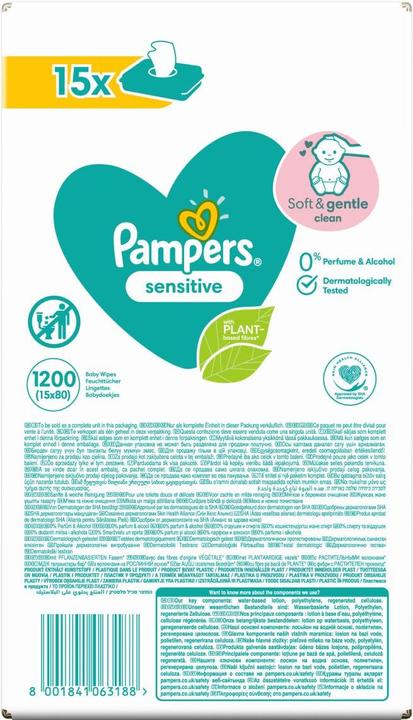 Immagine prodotto Pampers sensibile (1200 Pezzo/i)