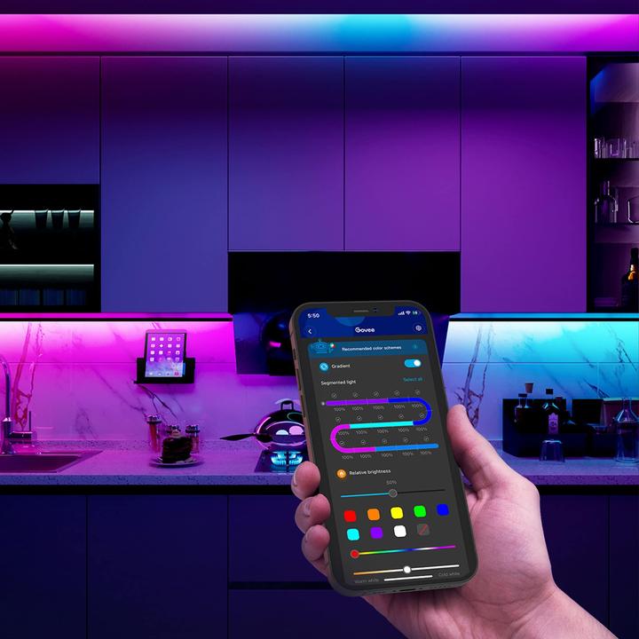 Actual product image Govee RGBIC LED Strip Light (RGBIC, 300 cm, Indoor)