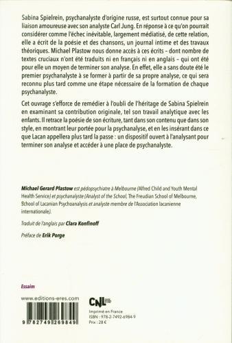 Produktbild Sabina Spielrein, poésie et vérité (Französisch, Plastow Michael Gérard, 2021)