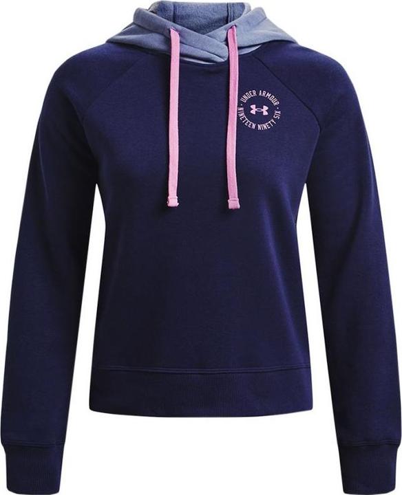 Under Armour Damen Rival Fleece CB Kapuzenpullover Marineblau 1373031 410
