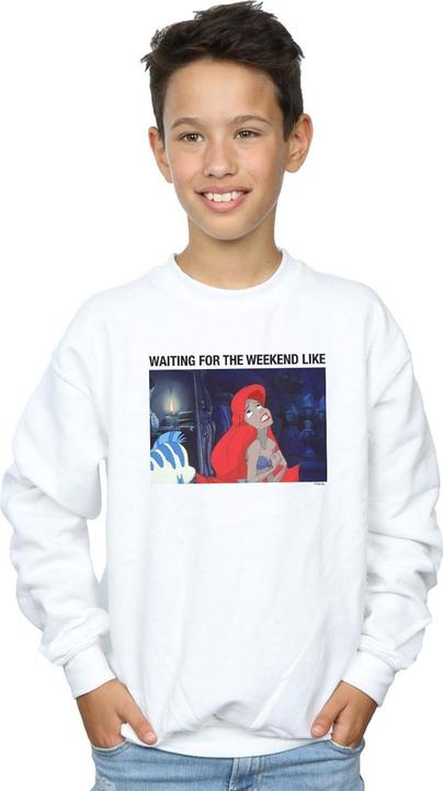 Actual product image Disney Boys The Little Mermaid Waiting For The Weekend Sweatshirt (152, 158)
