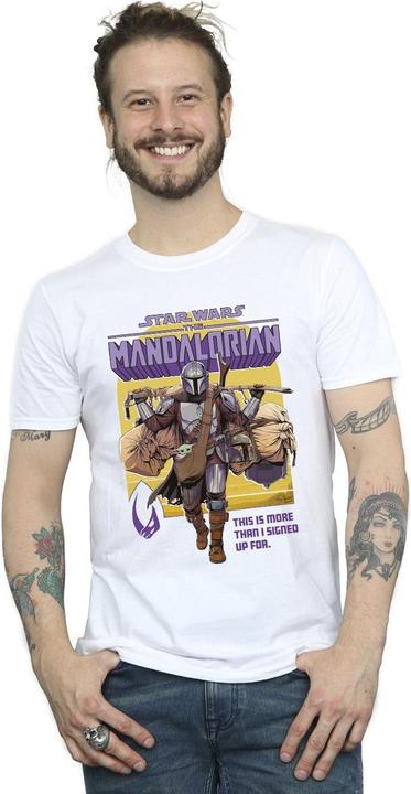 Image du produit Star Wars - T-shirt THE MANDALORIAN MORE THAN SIGNED UP FOR - Homme (S)