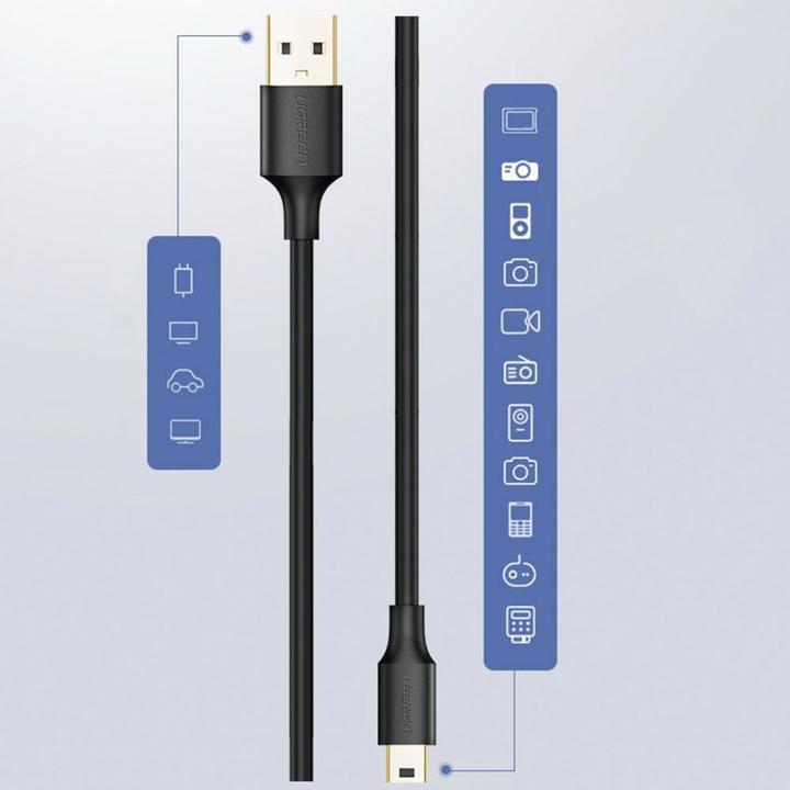 Produktbild Ugreen USB A – USB Mini-B (3 m, USB 2.0)