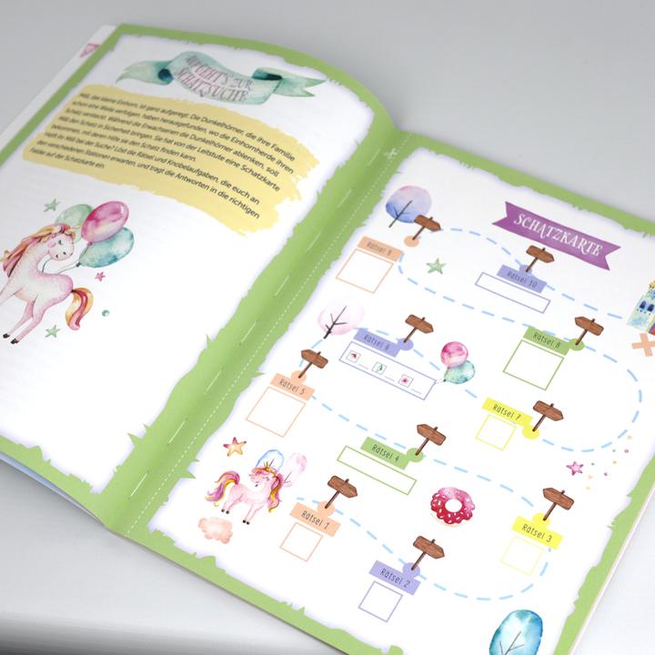 Actual product image Die Einhorn-Schatzsuche/-Schnitzeljagd für deinen Kindergeburtstag (German, 2022)