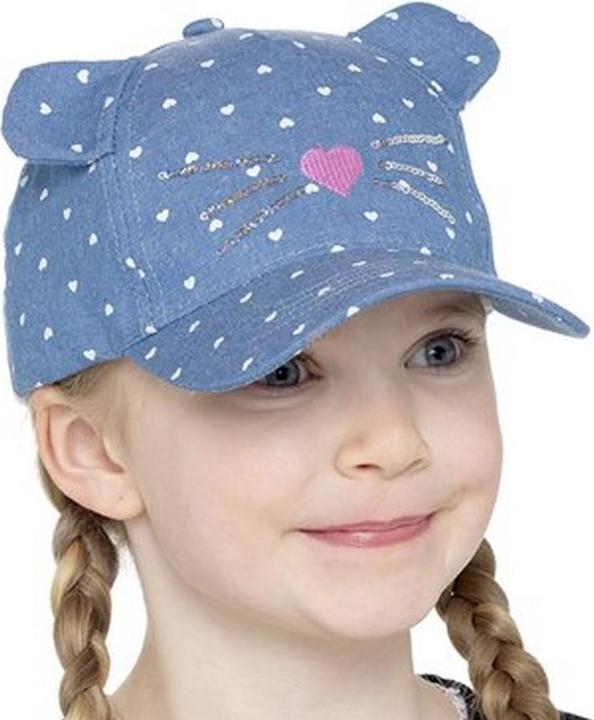Bertie & Bo Girls Cat Baseball Cap (One Size)