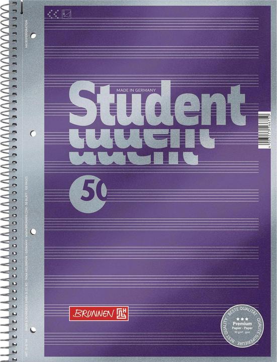 Actual product image Collegeblock Premium Sheet Music (A4, Lined, Soft cover)