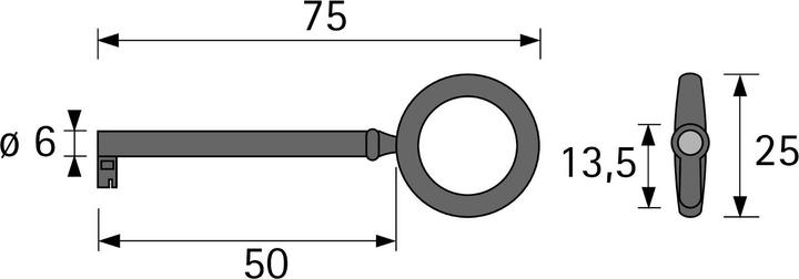 Actual product image Hettich Clé (Profile cylinder)