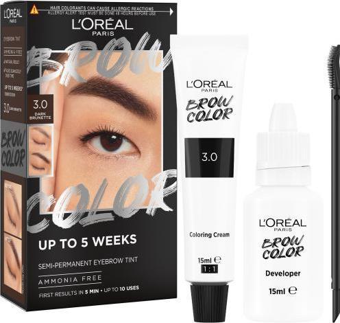 Actual product image L'Oréal Paris Brow Colour Semi-Permanent Eyebrow Tint (3.0 Dark Brunette)