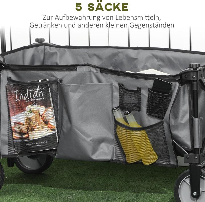 Actual product image Outsunny Handcart with side pockets
