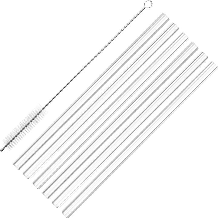 Westmark 6 cannucce di vetro + spazzole per la pulizia, ø 8 x 200 mm (6 x)