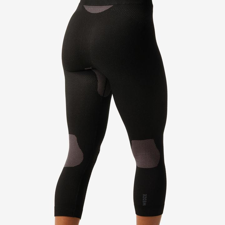 Immagine prodotto Wedze Pantaloni funzionali da sci senza cuciture da donna - BL500 nero/rosa (XS)