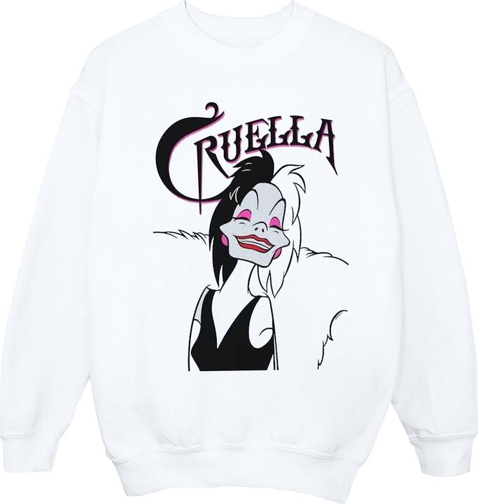 Disney Cruella De Vil Evil Smile Sweatshirt (XL)
