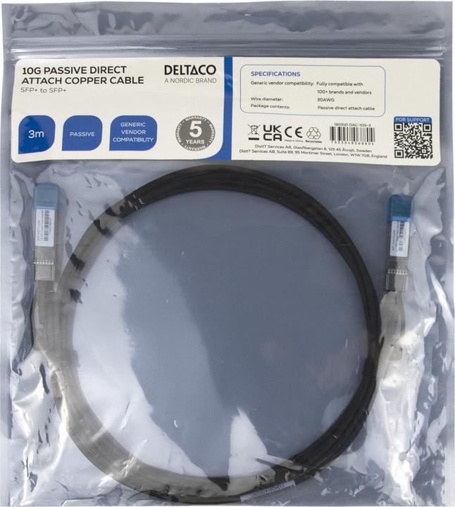 Produktbild Deltaco DAC-10G-3 (3 m)