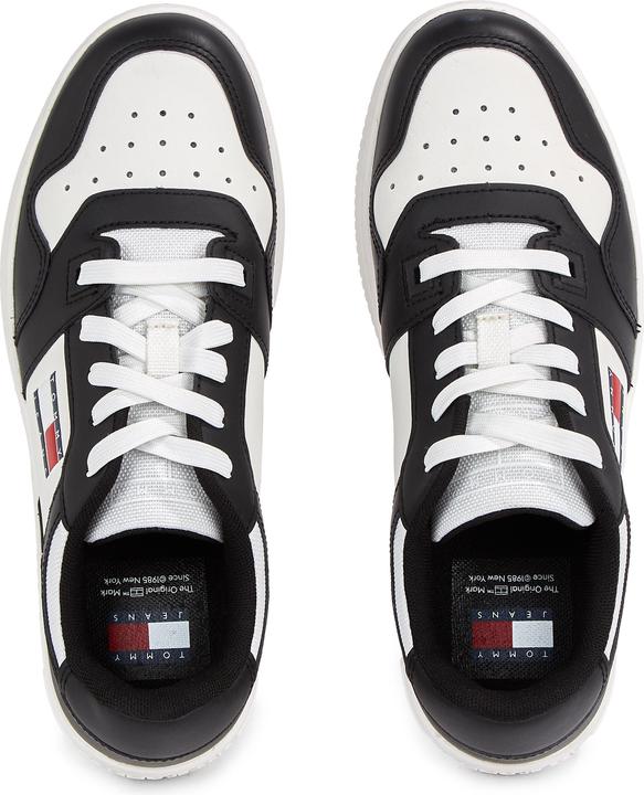 Produktbild Tommy Hilfiger TJW Retro Basket Essential Sneakers - Zwart / Ecru - Maat 36 (36)