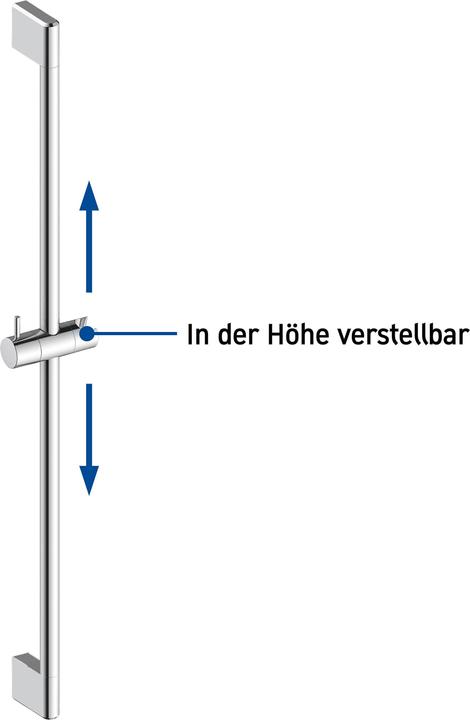 Actual product image Duravit Shower bar 700mm chrome