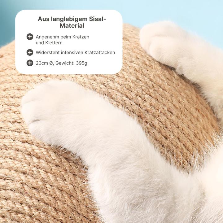 Produktbild Hermex Kratzball für Katzen Kratzspielzeug Katzenball Kratzkugel Katzenspielzeug (Kratzspielzeug Katze)