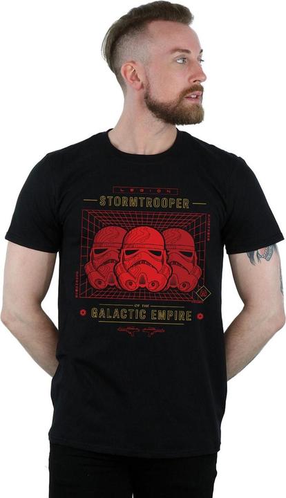 Actual product image Star Wars Mens Stormtrooper Legion Grid T-Shirt (4XL)