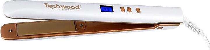 Actual product image Techwood Prostownica Prostownica do włosów TFL-291D (biała) (Straightening iron)