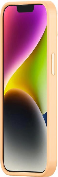 Actual product image Baseus Liquid Silica Gel Case for iPhone 14 Plus (sunglow)+ tempered glass + cleaning kit (Apple iPhone 14 Plus)