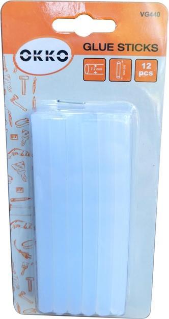 Image du produit Okko BÂTONS DE COLLE 12PCS SET.7.2X100MM.TRANSP