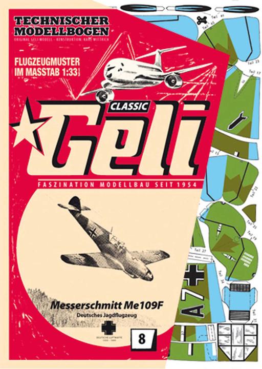 Produktbild Geli messerschmitt me-109 kartonmodell