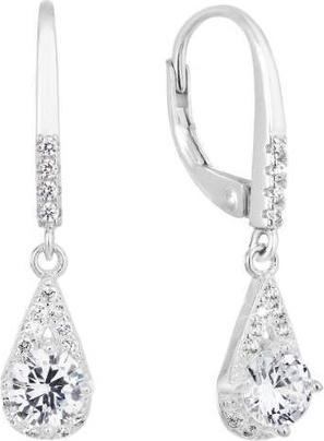Image du produit Evolution Group Charmants boucles d'oreilles en argent avec zircons 11305.1