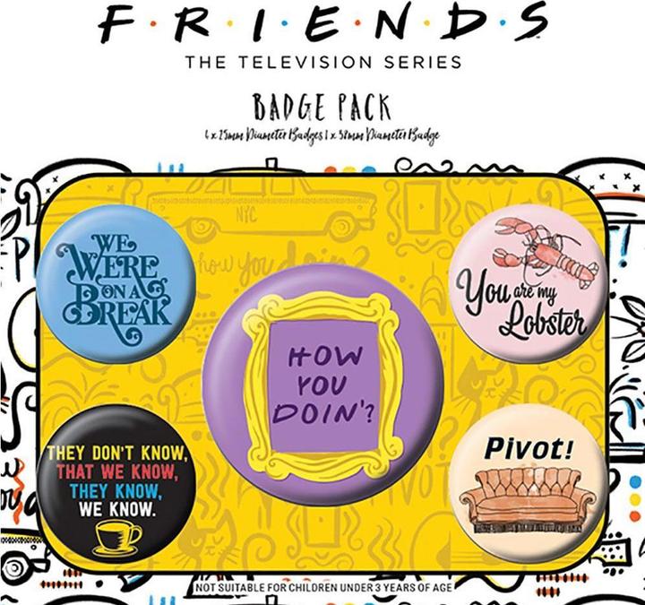 Produktbild Friends Abzeichen 6erPack